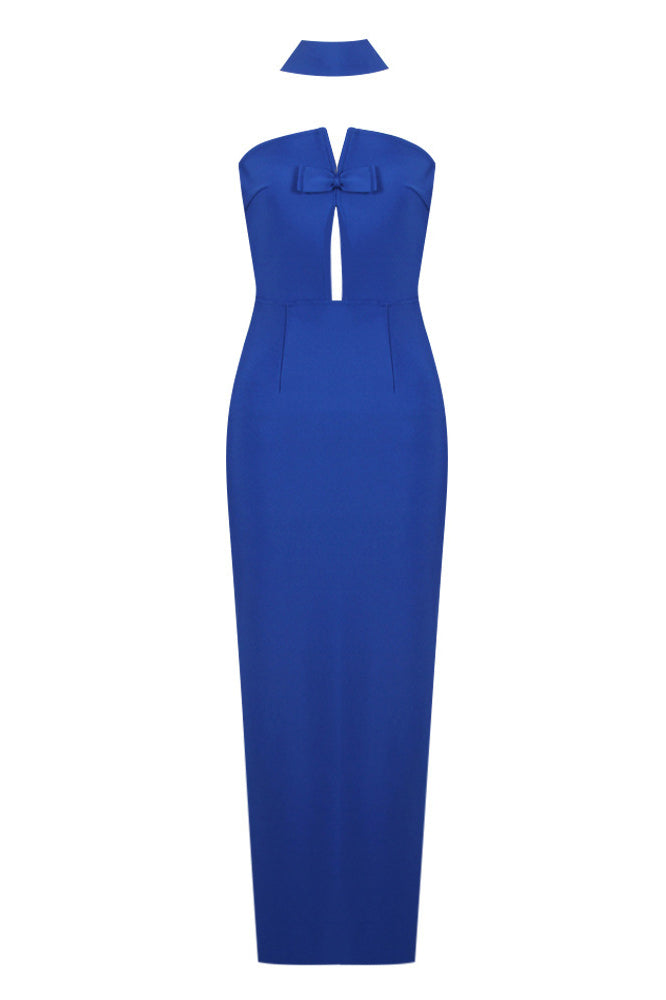Holly Maxi-Length Dress - Blue