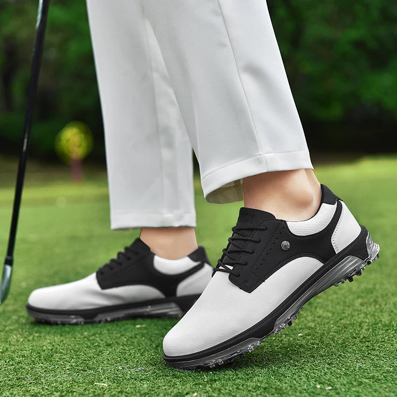 Full-Grain Leather Shoes with Waterproof Build