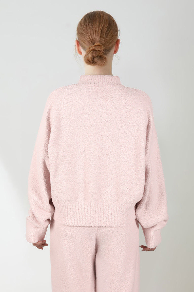 Coordinated Soft Half Velvet Milk Cherry Set