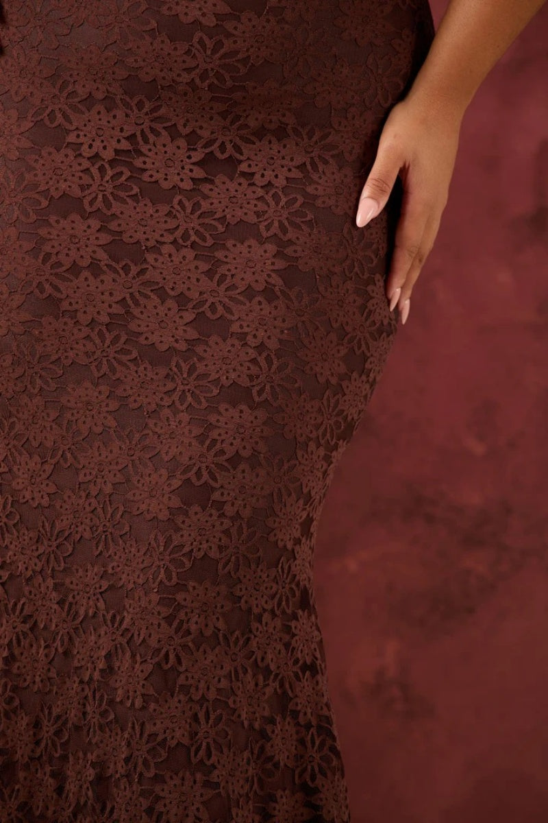 Leah Lace Maxi-Length Dress