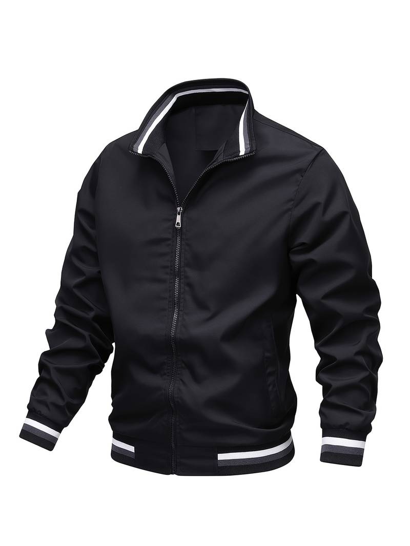 Lightweight Polyester Bomber Jacket