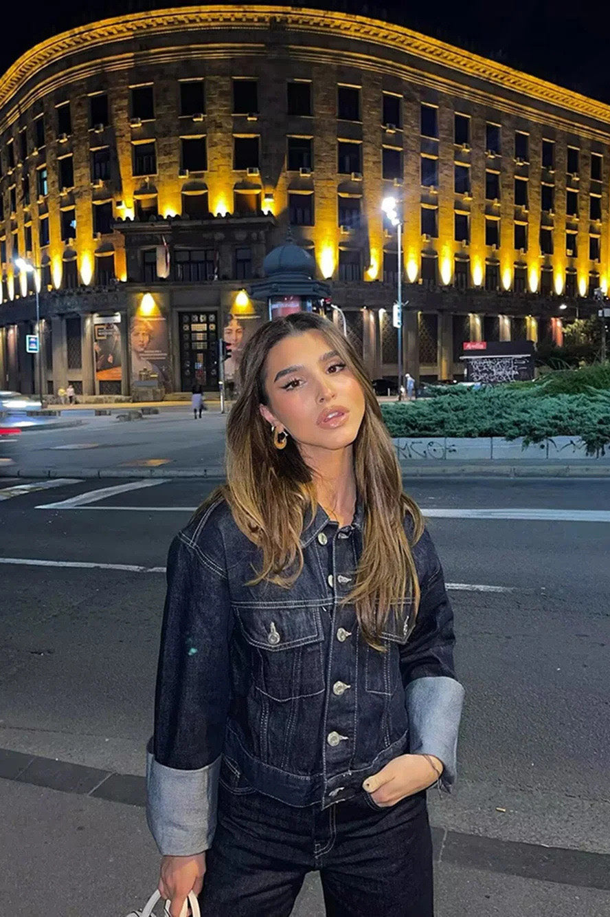 Coordinated 90s Retro Denim Set