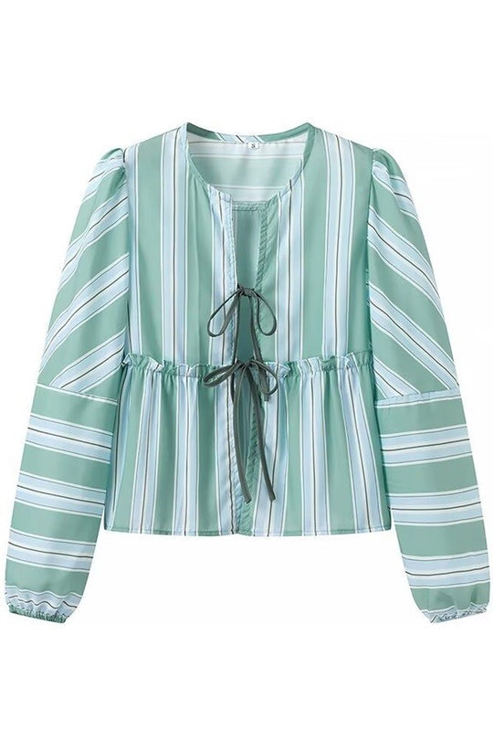 Modern Stripes Shorts & Blouse