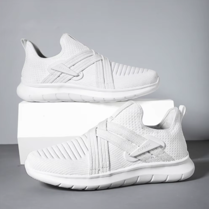 Knit Slip-On Shoes with Cushioned Sole