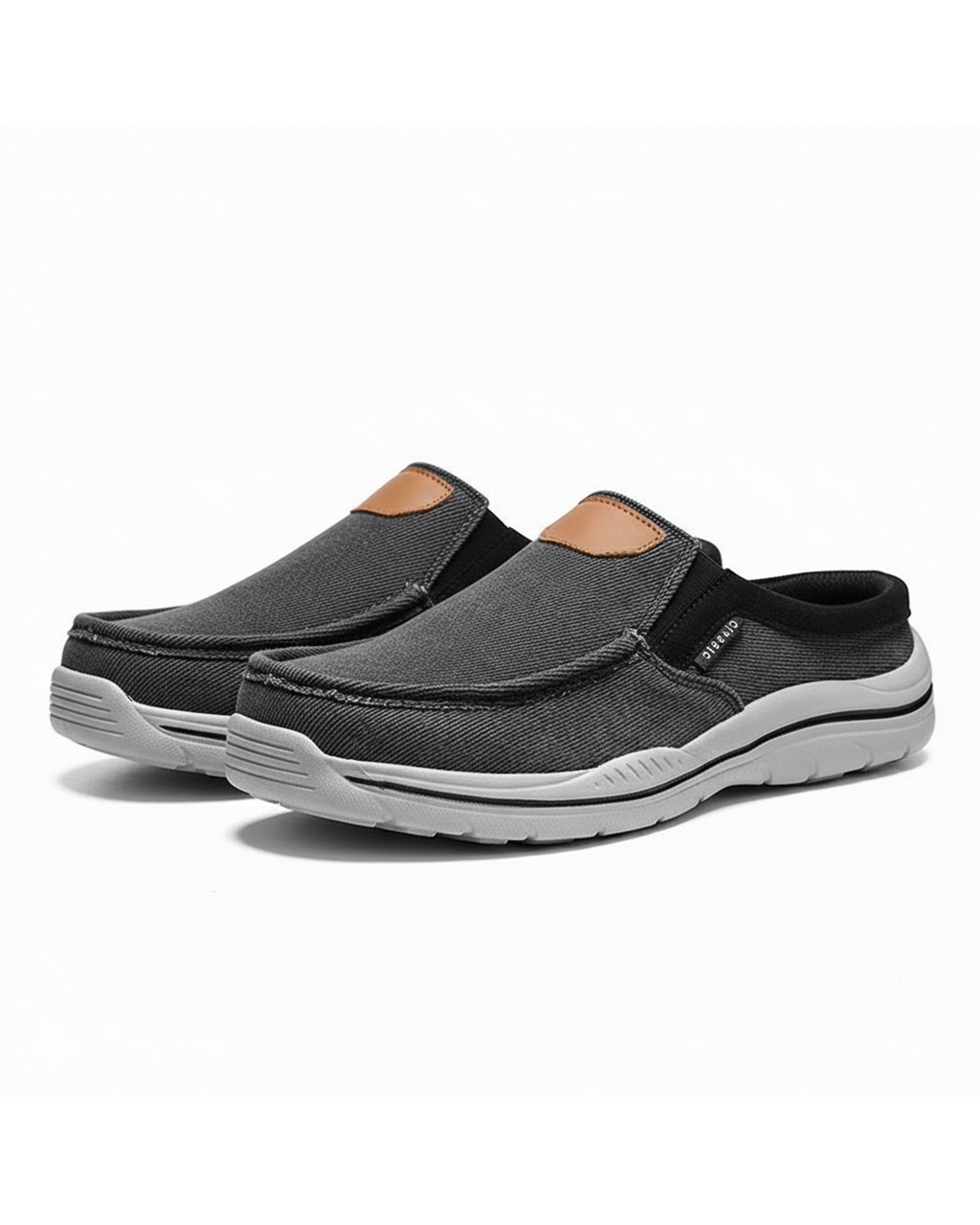 Canvas Slip-On Shoes with Cushioned Insole