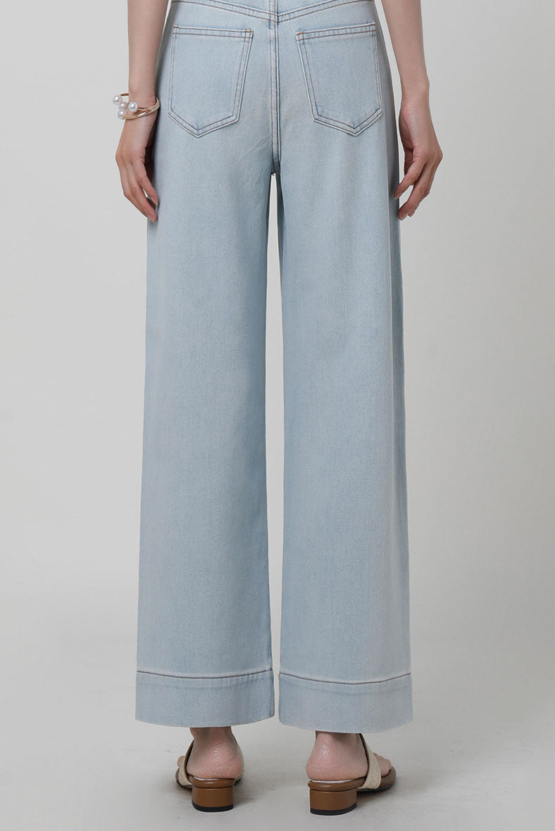 High-Waisted Wide-Leg Jeans