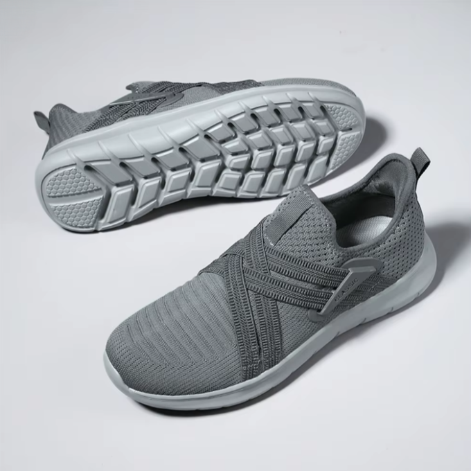 Knit Slip-On Shoes with Cushioned Sole