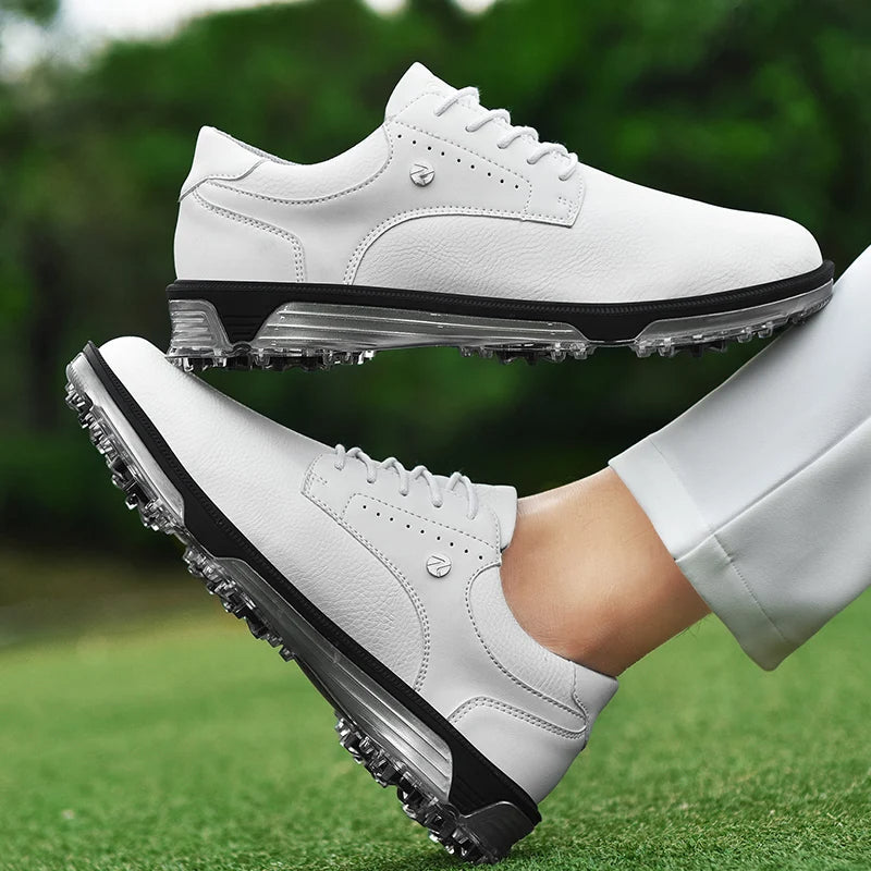 Full-Grain Leather Shoes with Waterproof Build