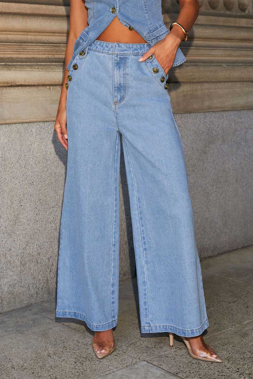 Modern Distressed Loose Denim Suit