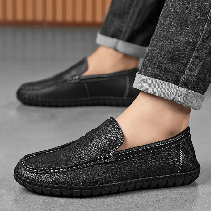 Full-Grain Leather Loafers with All-Day Comfort