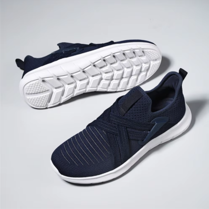 Knit Slip-On Shoes with Cushioned Sole