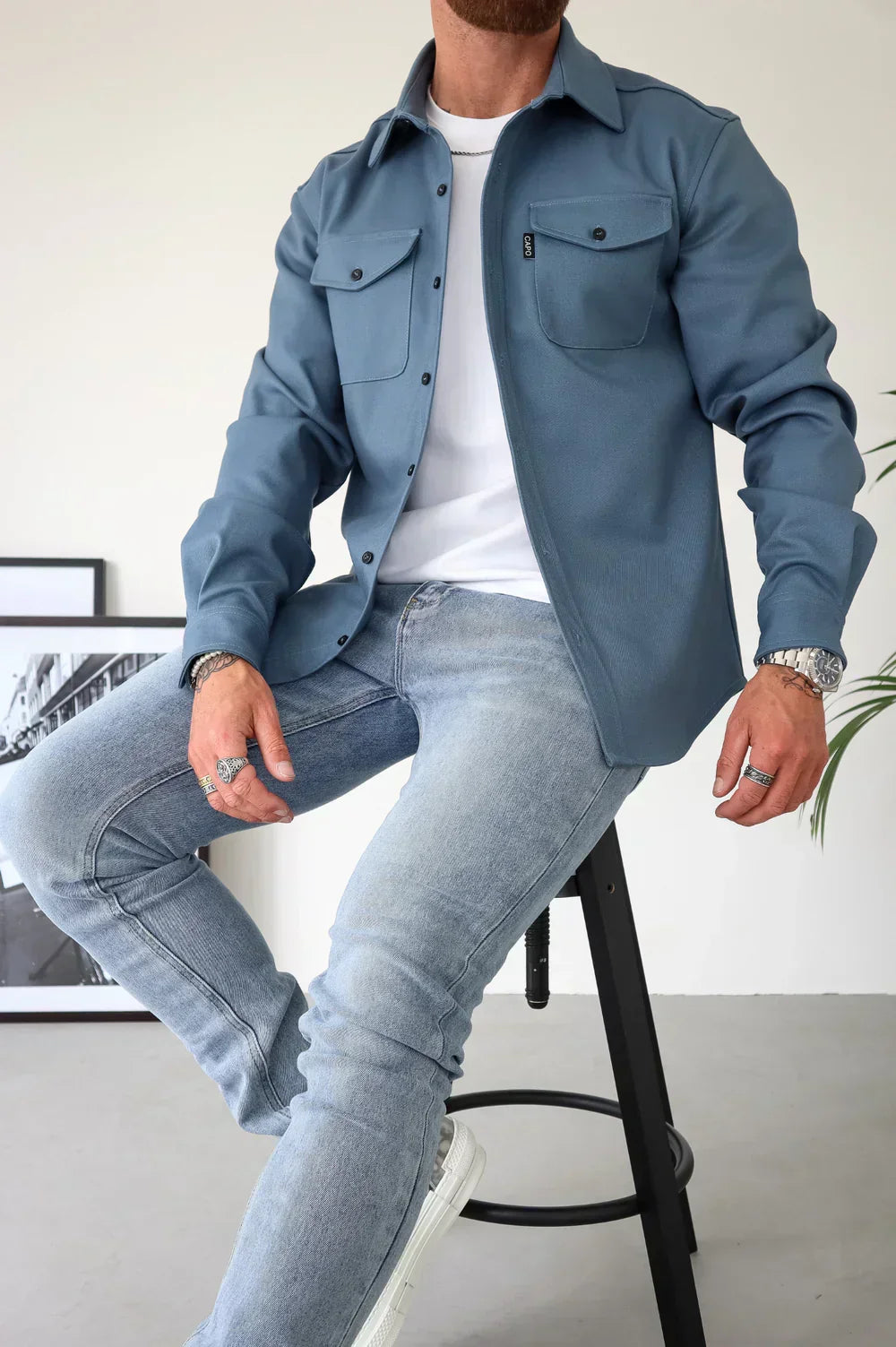 Breathable Polyester Shirt Jacket