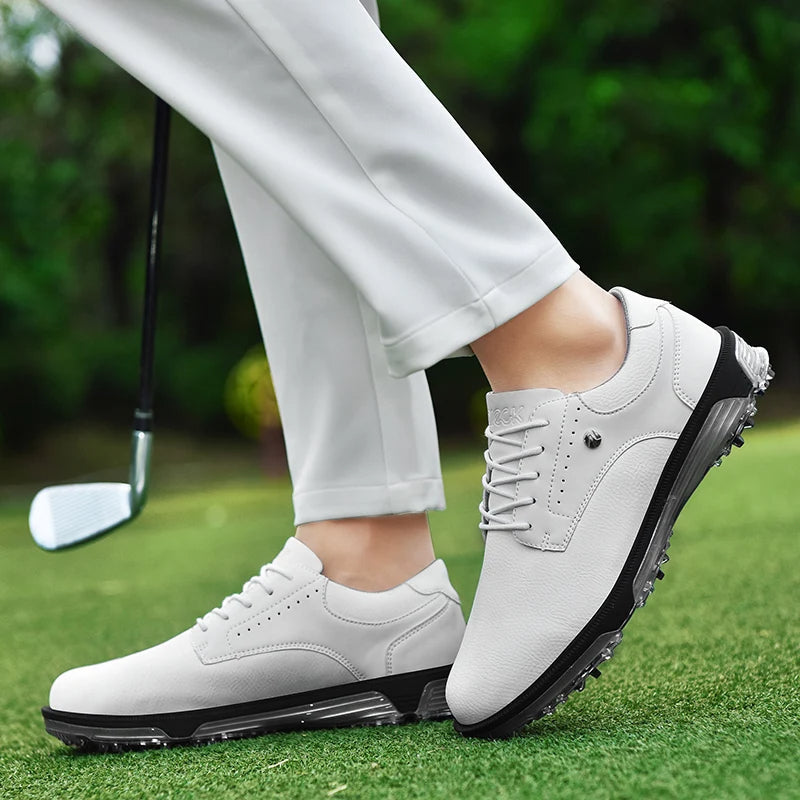 Full-Grain Leather Shoes with Waterproof Build
