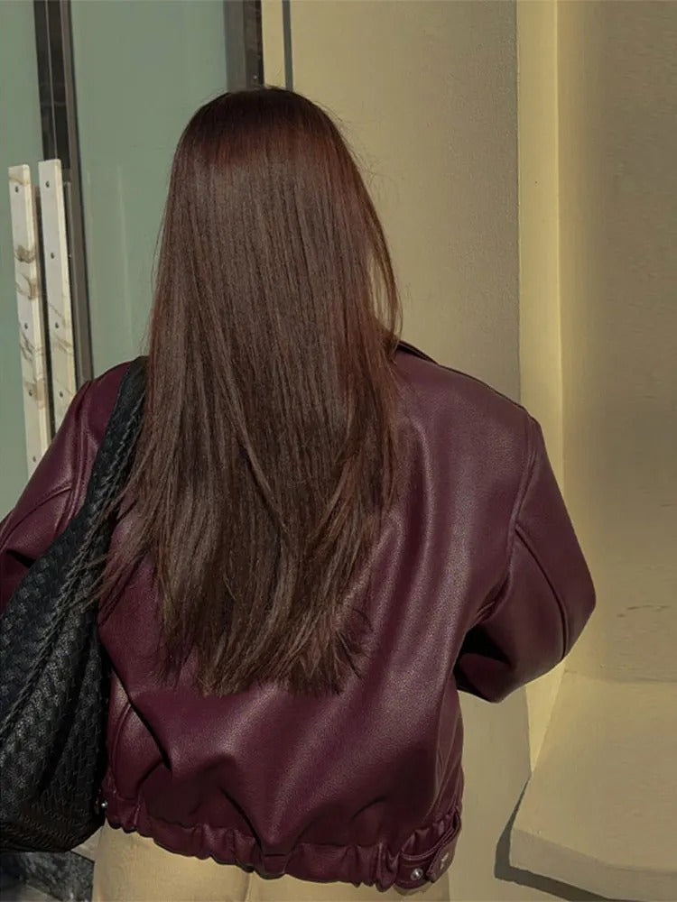 Leather Jacket with a Modern Design