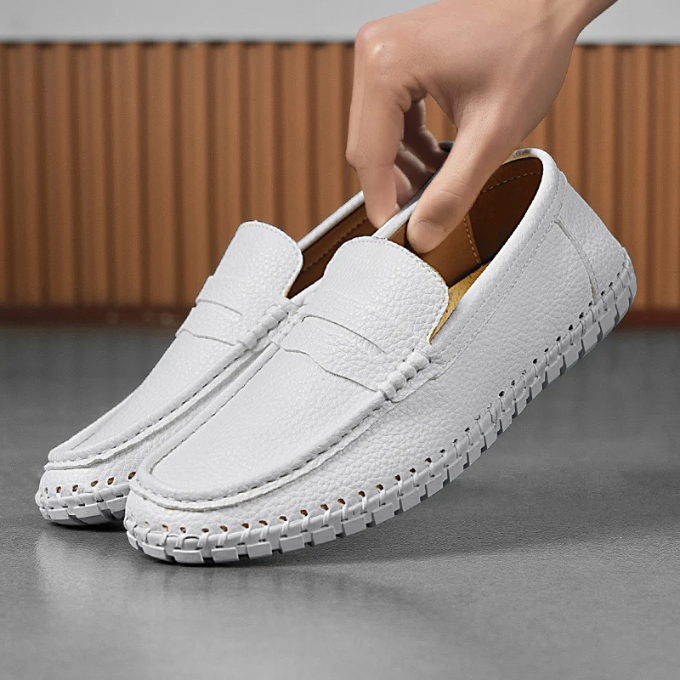 Full-Grain Leather Loafers with All-Day Comfort