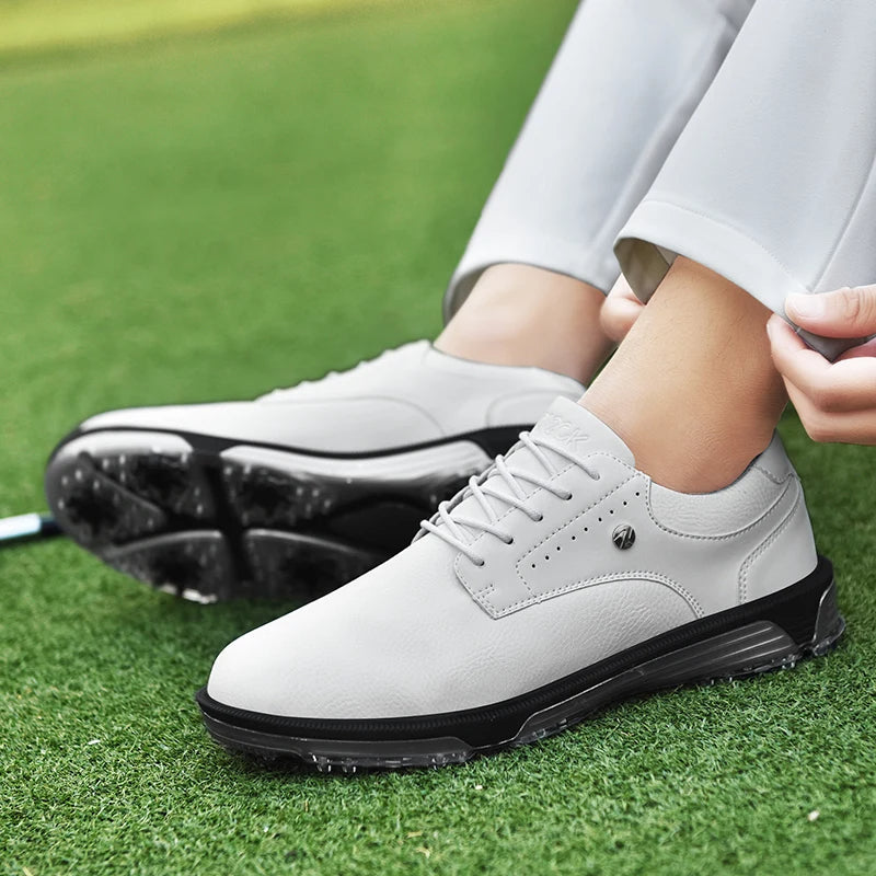 Full-Grain Leather Shoes with Waterproof Build