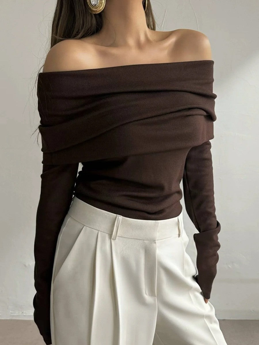 Modern Minimal Cream Knit Sweater