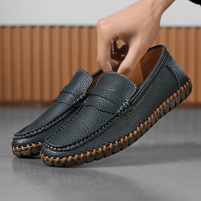 Full-Grain Leather Loafers with All-Day Comfort