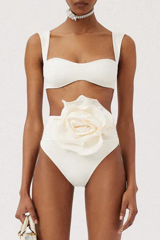 Embellished Ruched Two-Piece Bikini