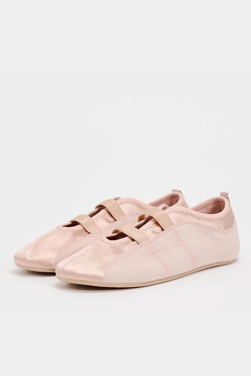 Modern Satin Ballet Flats