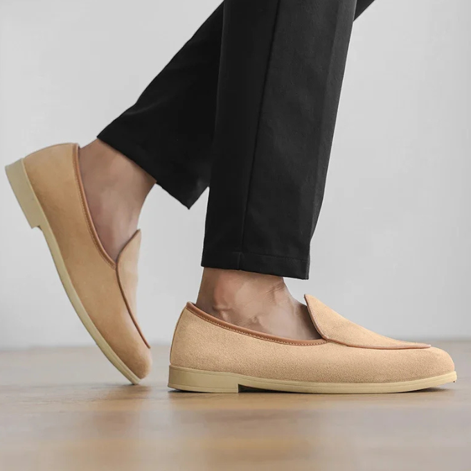 Suede Loafers with Lightweight Construction