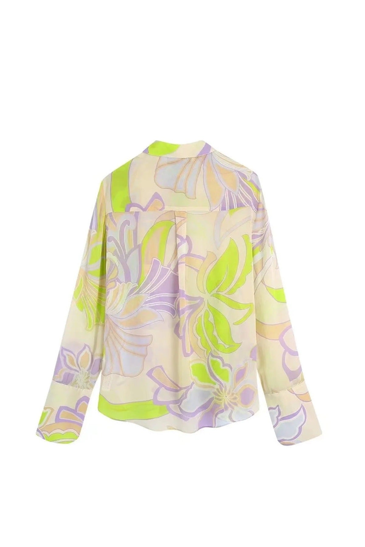 Flow Patterned Blouse Set