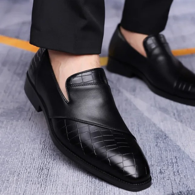 Refined Polished Leather Loafers