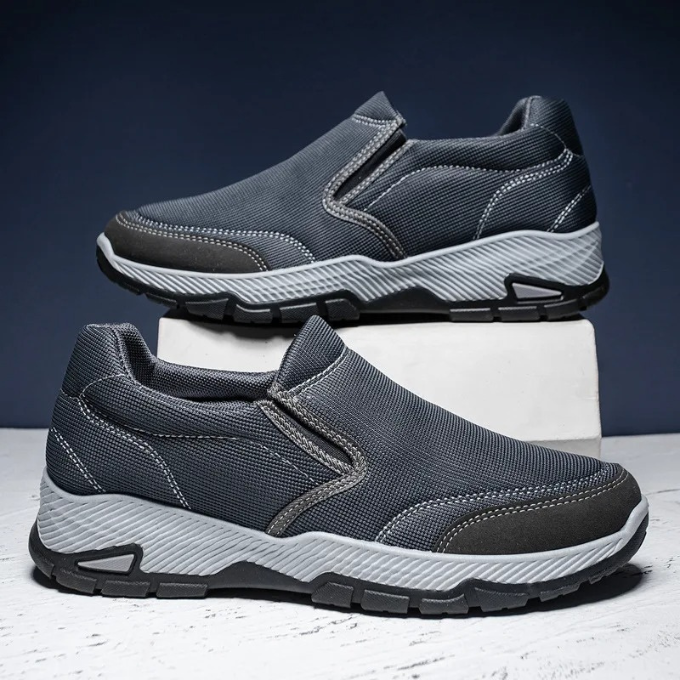 Slip-On Shoes with Contrast Stitching