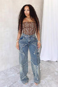 Star Tassel Fringe Wide-Leg Trousers