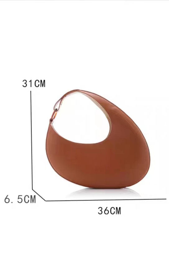 Modern Italian Niche Design Crescent Hobo Shoulder Bag