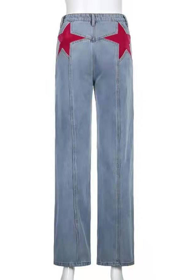 Modern Retro Mid-Waist Flared Jeans