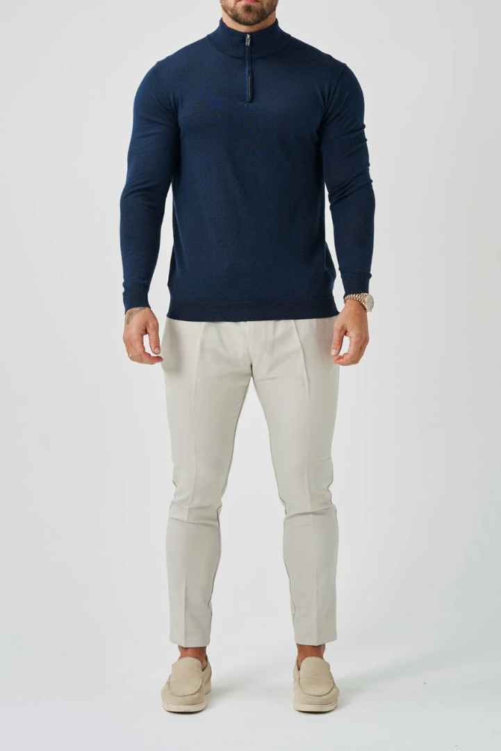Knit Sweater with Slim Fit