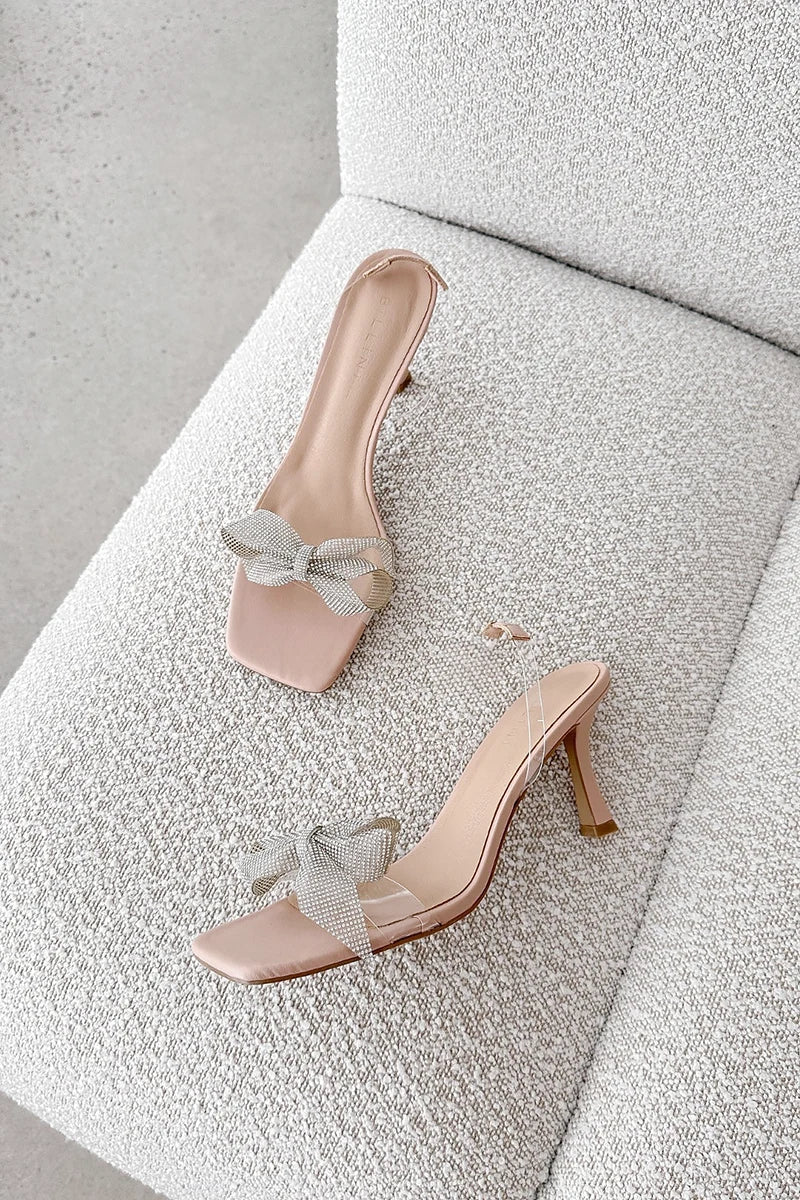 Modern Jasmina Heel - Nude/Clear