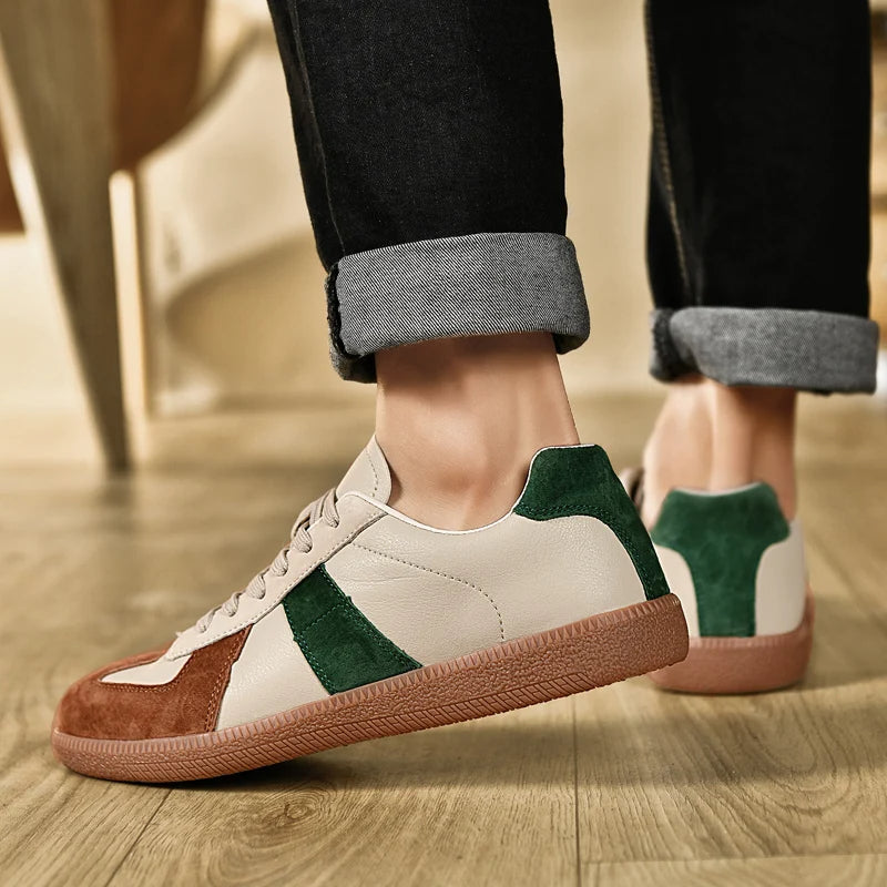Suede Sneakers with Cushioned Insole