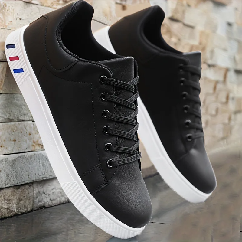 Vegan Leather Sneakers with Rubber Sole