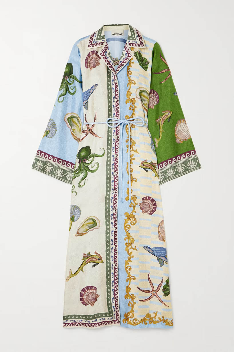 Modern Breezy Grove Cotton-Linen Kimono