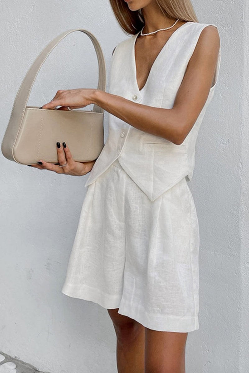 Coordinated Paros Cover Up Two Piece Shorts Set