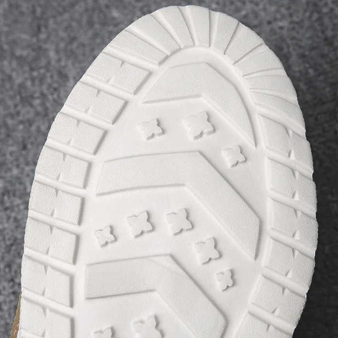 Canvas Slip-On Shoes with Rubber Sole