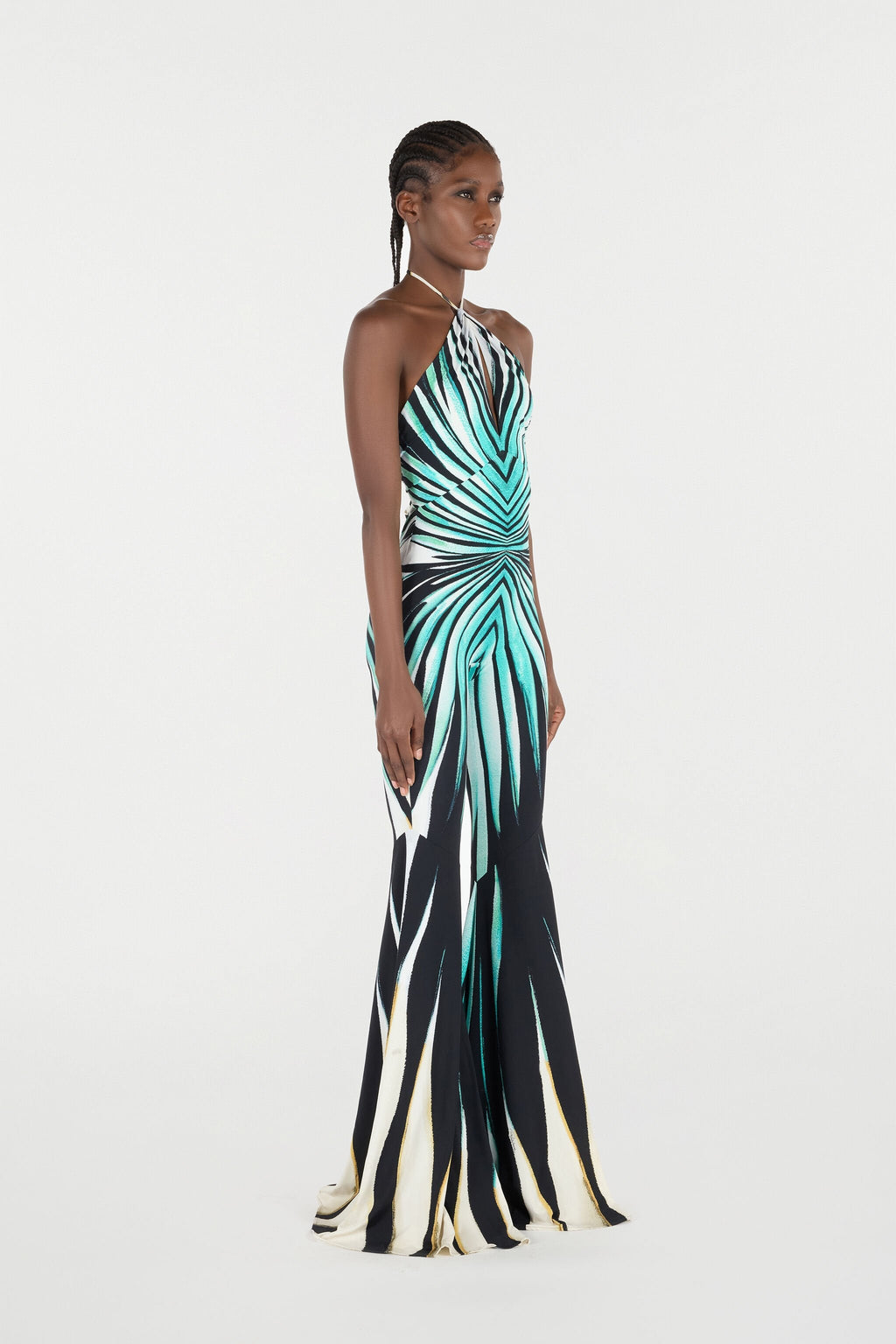 Modern Ray of Sea Print Jumpsuit