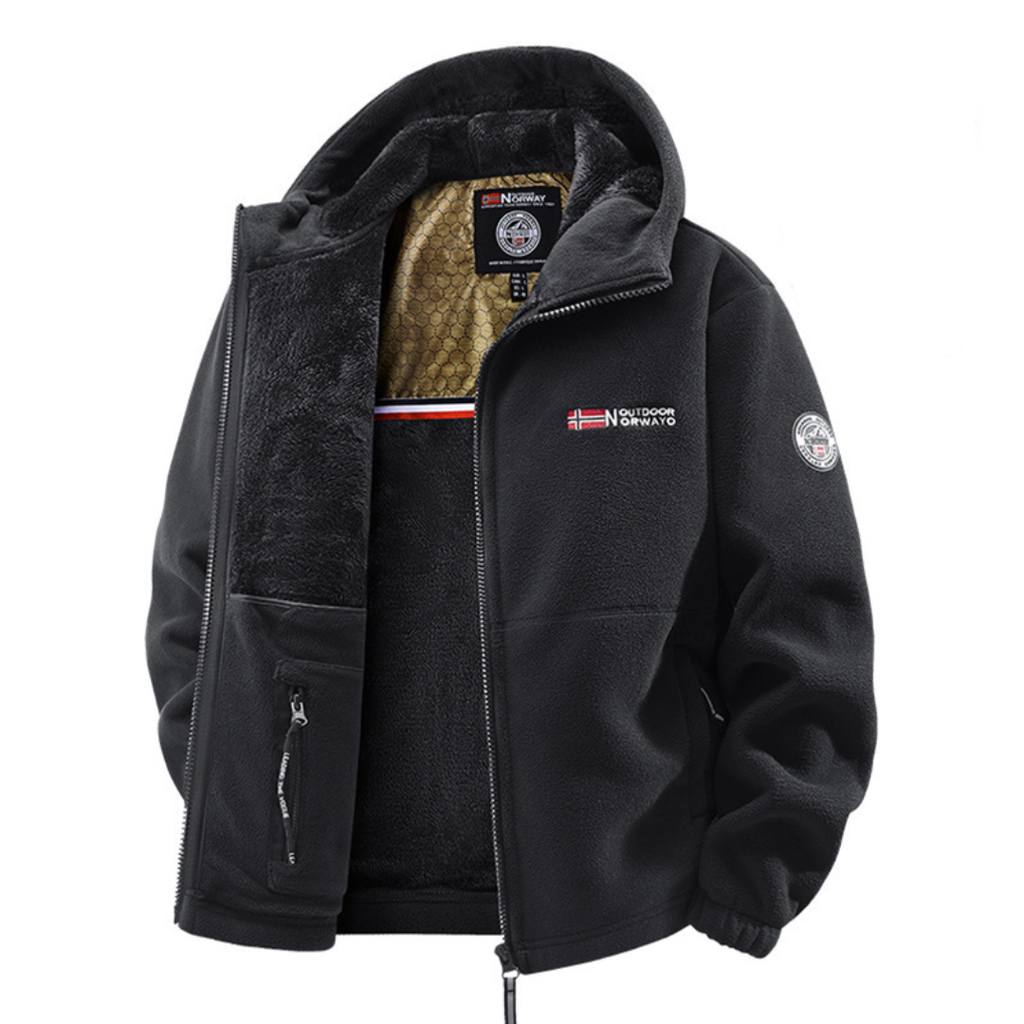 Water-Resistant Jacket with Hood