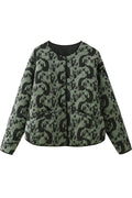 Floral Quilted Padded Jacket