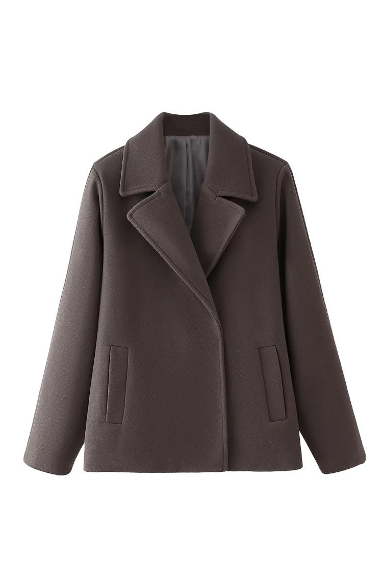Modern Ultimate Cold-Tone Korean Cropped Jacket