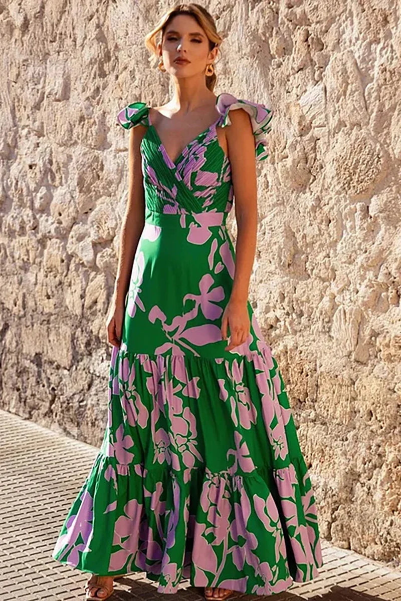 Flower Print Resort Swimwear Set
