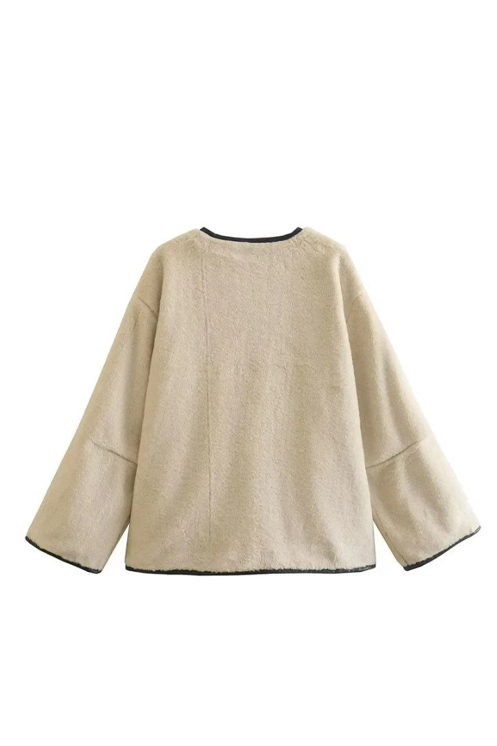 Modern Lambskin Loose Jacket