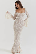 Modern French Mermaid Hem Lace Dress