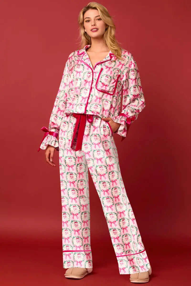 Coordinated Christmas Character Sprint Pajama Long Set