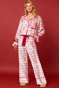 Coordinated Christmas Character Sprint Pajama Long Set