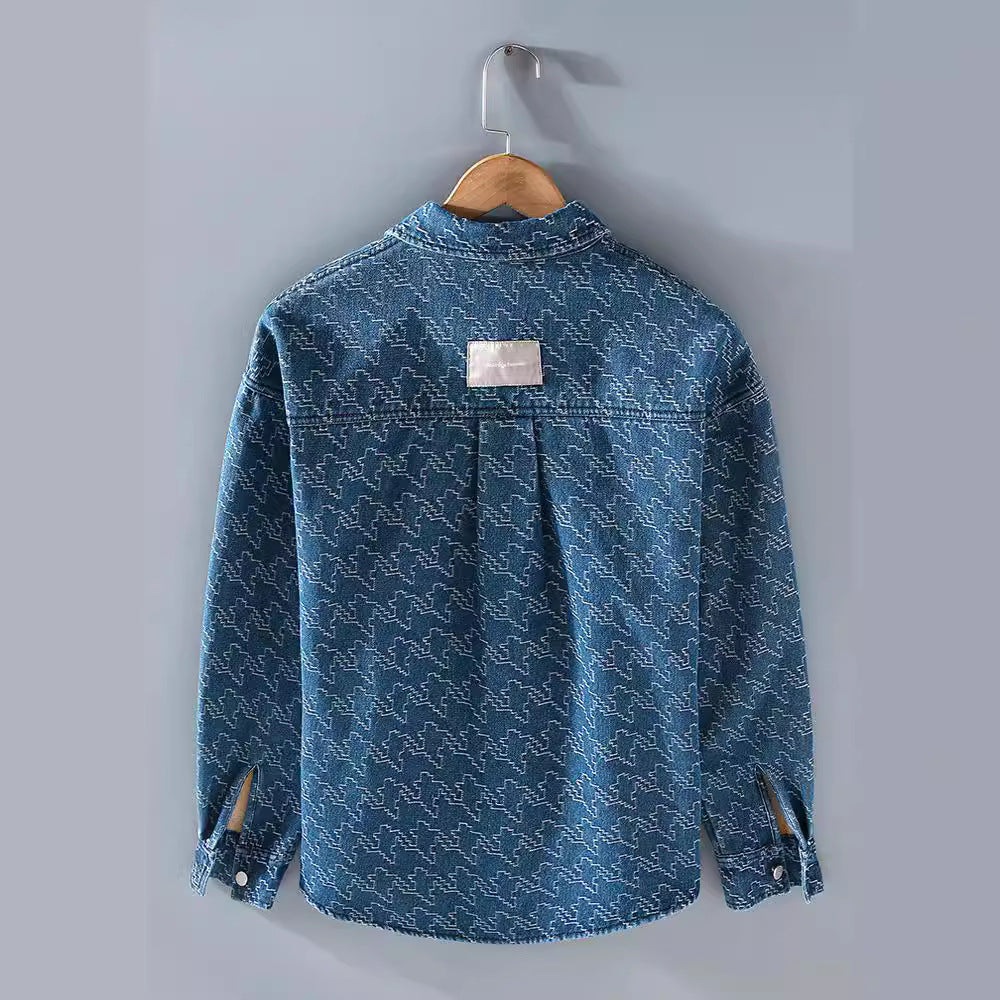 Lightweight Denim Jacket with Lined