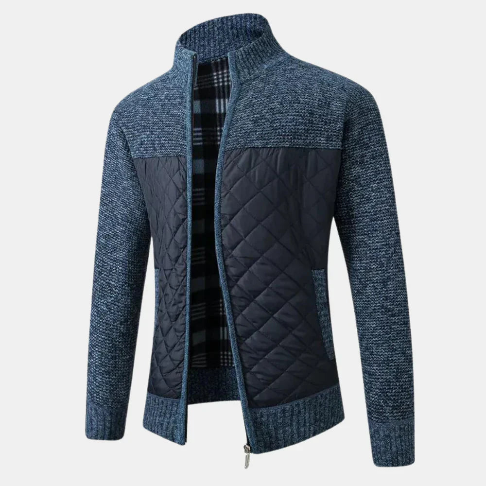 Knit Cardigan with Slim Fit
