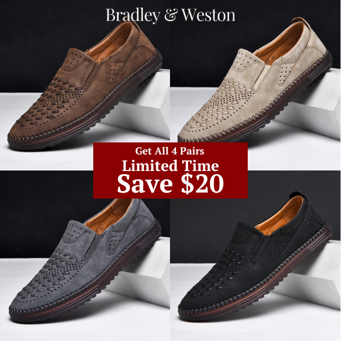 Leather Loafers with Hand-Stitched Detail